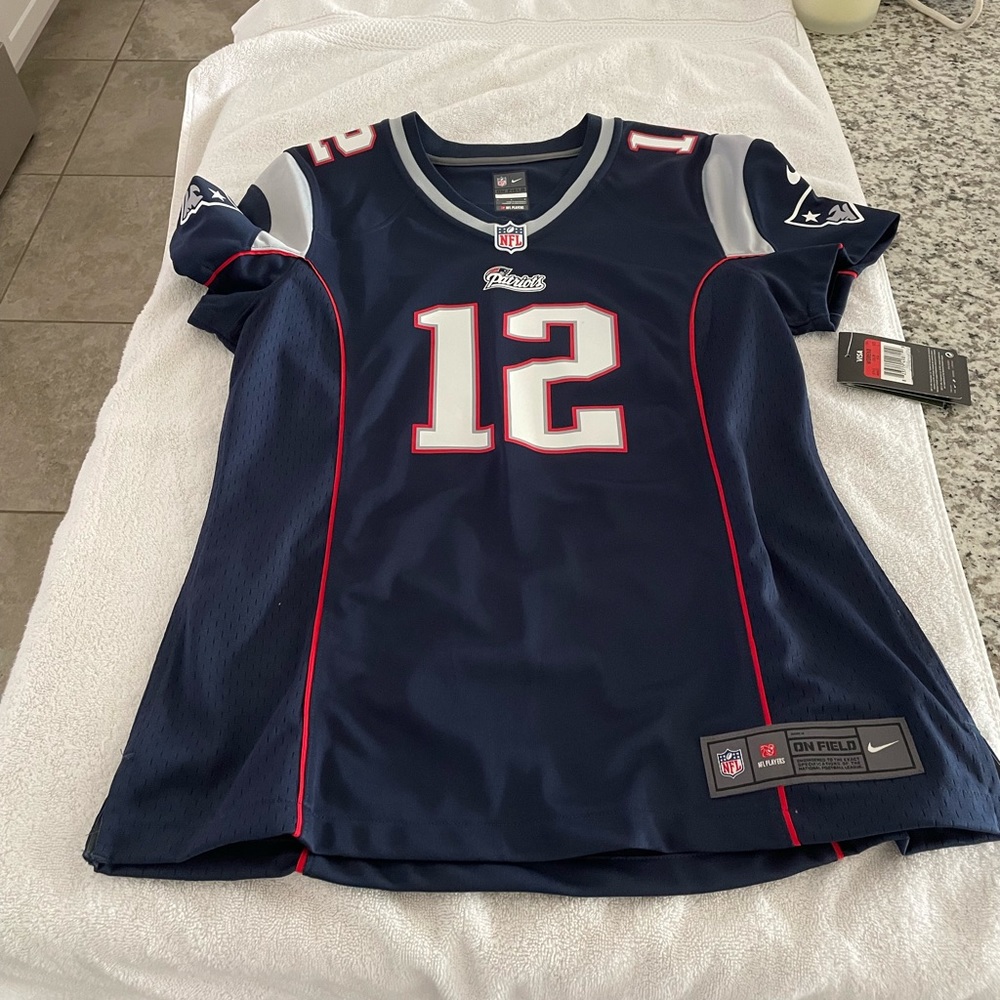 Nike Tom Brady Patriots Jersey – Navy, Women’s Size L, Never Worn